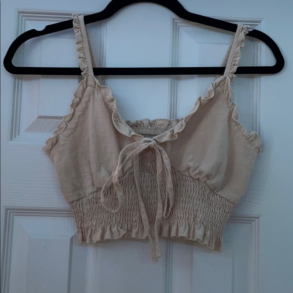 Tan beachy crop top NWOT - Picture 1 of 1
